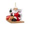 KSA Club Pack of 12 Santa and Cub on Sled Christmas Ornament 3"